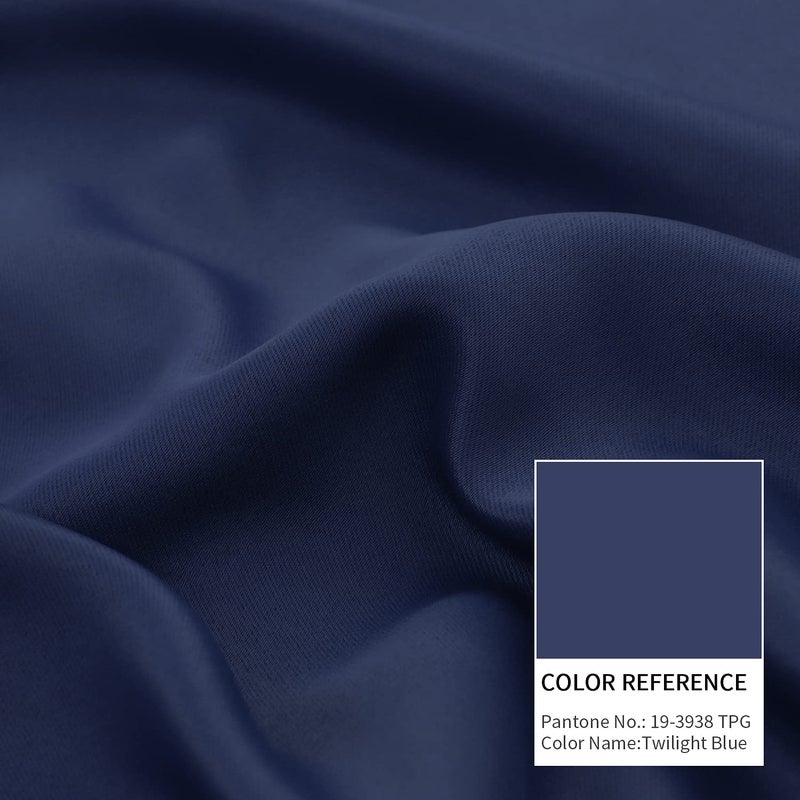 BGment Blackout Curtains 84 inch Length 2 Panels for Bedroom - Rod Pocket and Back Tab Thermal Insulated Room Darkening Curtains for Living Room, 52 x 84 Inch, Navy Blue - Image 4